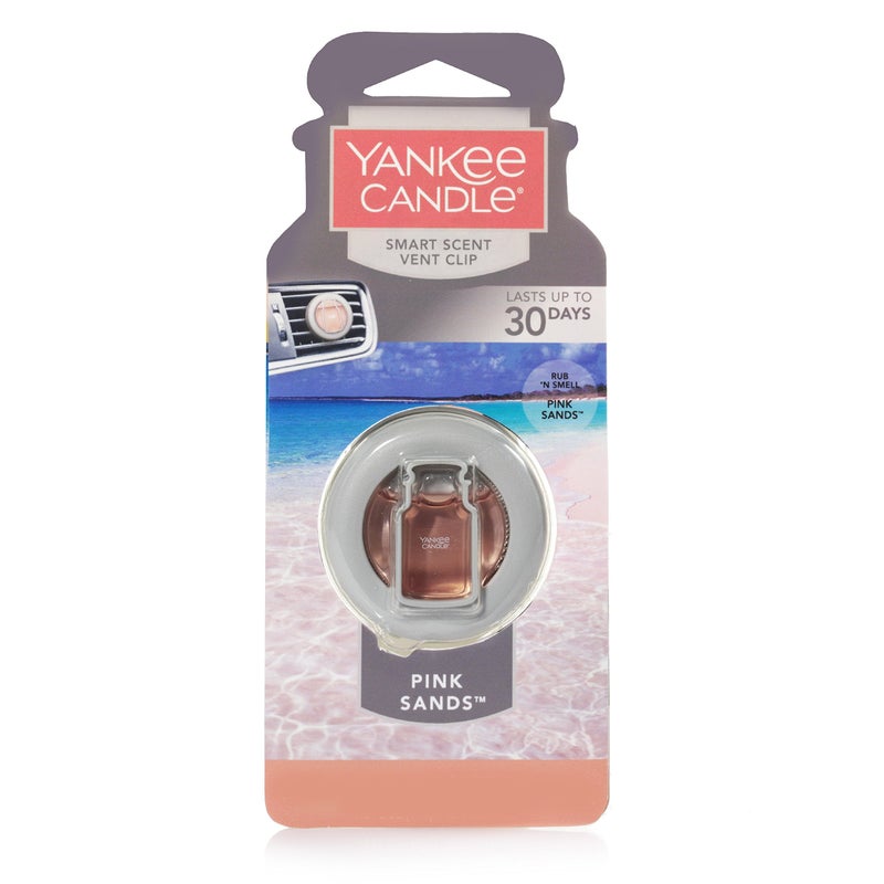 Yankee Candle Car Vent Clip HW Pink Sands, Smart Scent - Image 1