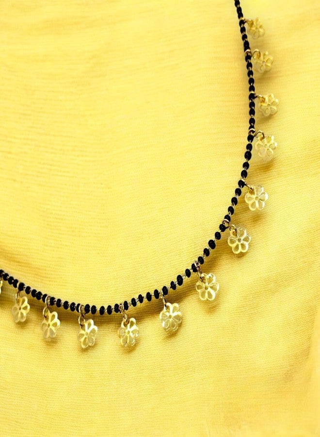 Elleva Stylish Mangalsutra for Women | Tanmani Necklace Traditional Mangalsutra Stylish new | Karva Chauth Jewellery Set, Set of 3 (Pack of1) - Image 4