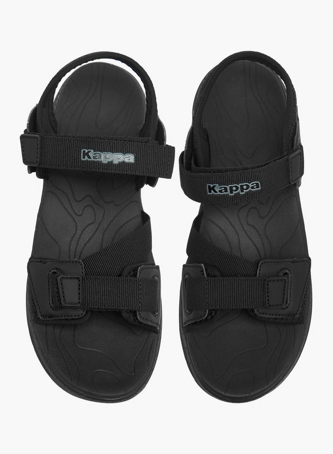 Kappa Women's Logo Detail Sandals with Hook and Loop Closure  - Image 1