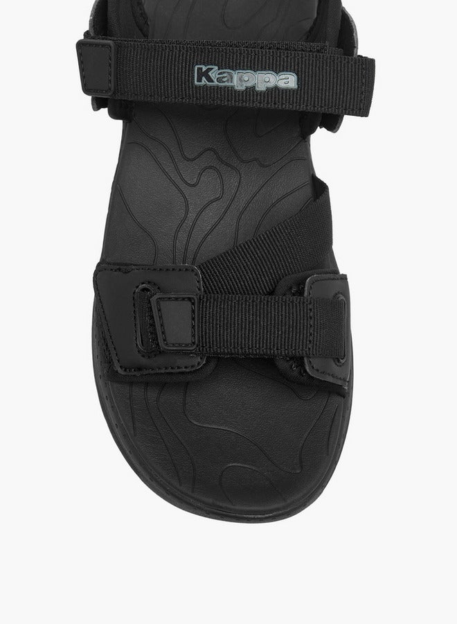 Kappa Women's Logo Detail Sandals with Hook and Loop Closure  - Image 3
