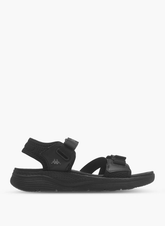 Kappa Women's Logo Detail Sandals with Hook and Loop Closure  - Image 2