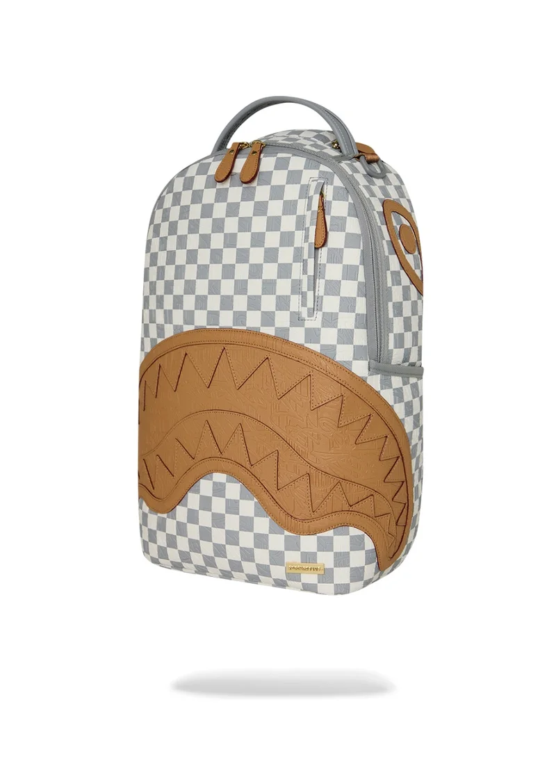 Sprayground  EMBOSSED CHECK CREAM DLXSV BACKPACK  | Best Price UAE