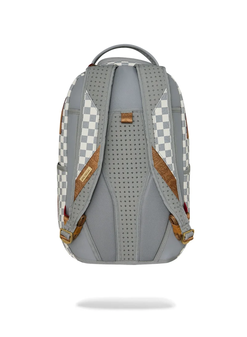 Sprayground  EMBOSSED CHECK CREAM DLXSV BACKPACK  | Best Price UAE