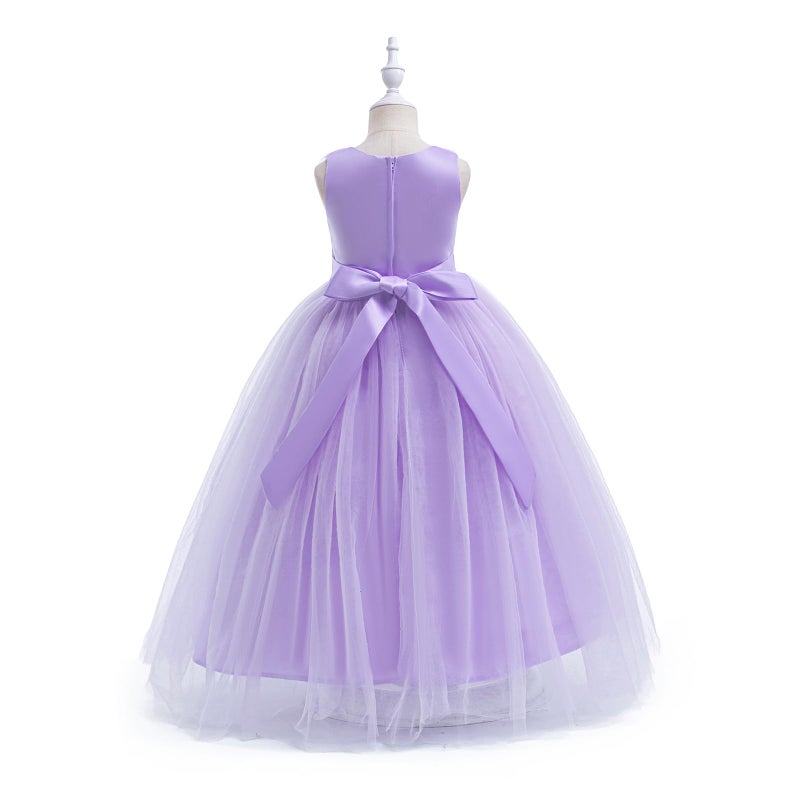 DPKM Flower Girls Formal Wedding Dress for Tulle Party Bridesmaid Pageant Princess Kids Birthday Prom Ball Gown - Image 5