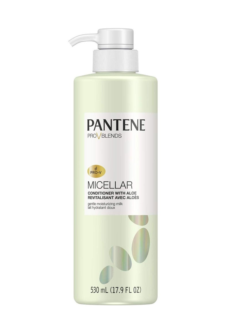 Pantene بلسم بانتين ميكellar، برو-في بليندز، مع حليب الصبار المرطب اللطيف، 17.9 أونصة سائلة