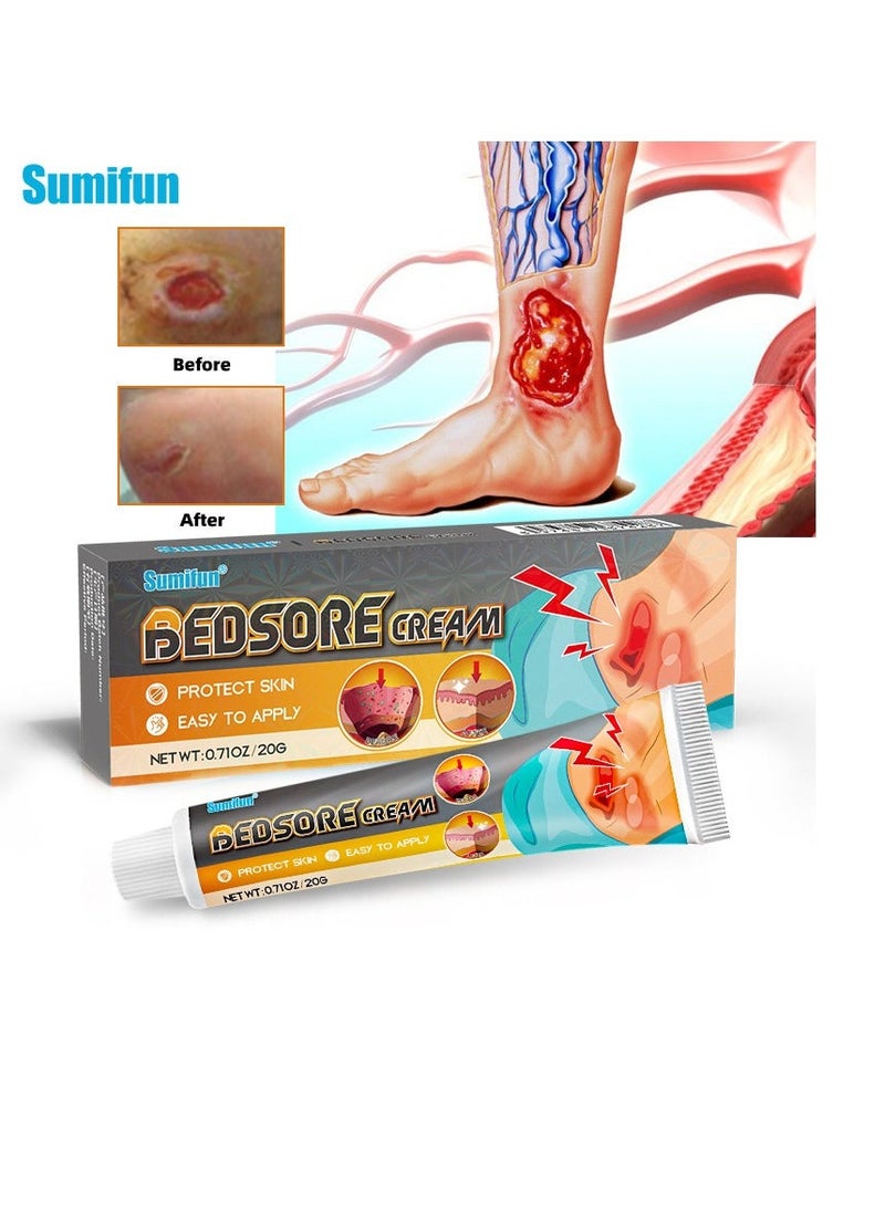 Sumifun Bedsore cream,Pressure Sore Relief Healing Cream for Bed Sores Treatment, Ulcers, Pressure Sores, Wound Healing, Chafed Skin and Hard-to-Heal Skin Sores 20g - Image 4