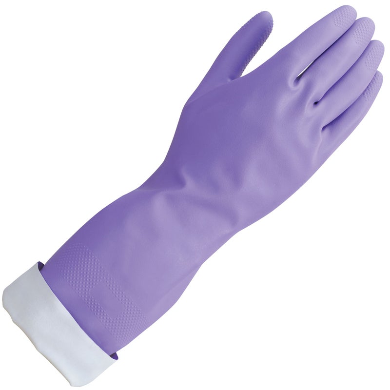 Mr Clean Loving Hands Reusable Heat Resisting Cleaning Gloves with Cotton Flock Lining Medium