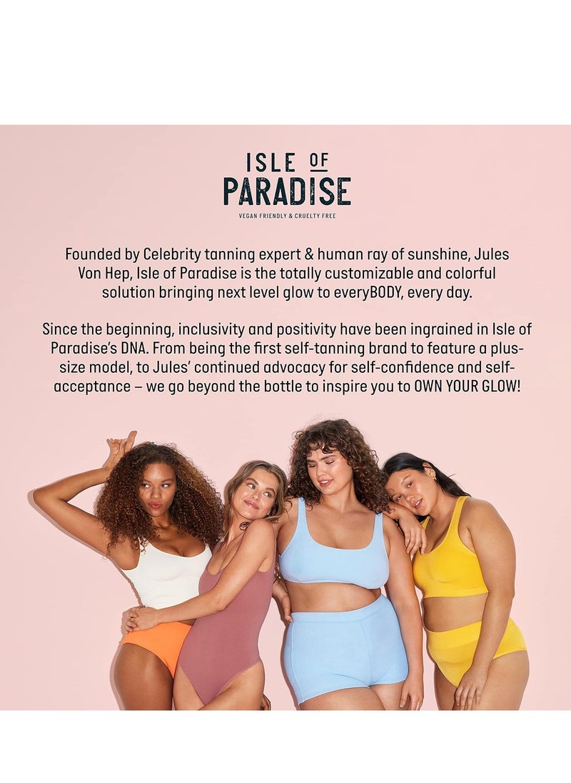 ISLE OF PARADISE OVER IT Self Tan Remover 200 ml Glycolic Acid and Micellar Water Self Tanning Eraser Vegan  - Image 5