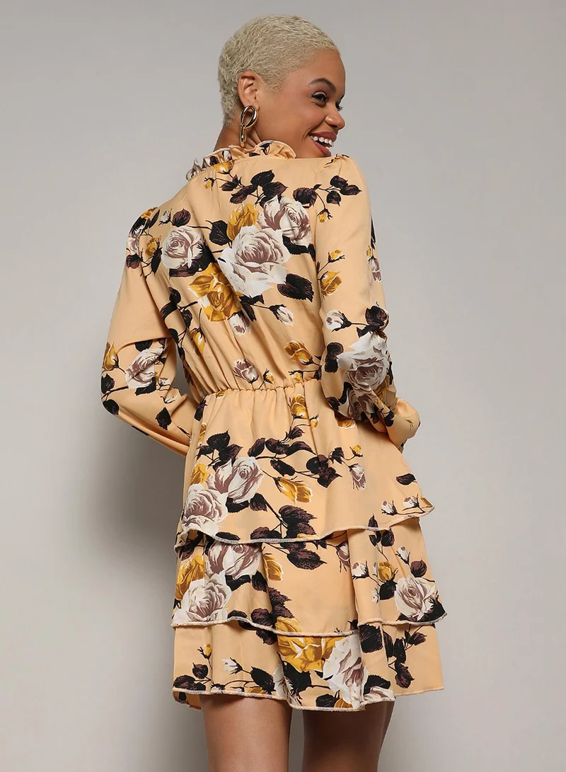 PINACOLADA Floral Ruffle Mini Dress