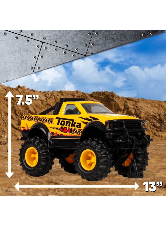 تونكا شاحنة بيك اب ستيل كلاسيكس باللون الأصفر، تعمل بالاحتكاك، للأعمار من 3 سنوات فما فوق، مصنوعة من الفولاذ والبلاستيك القوي - Image 3