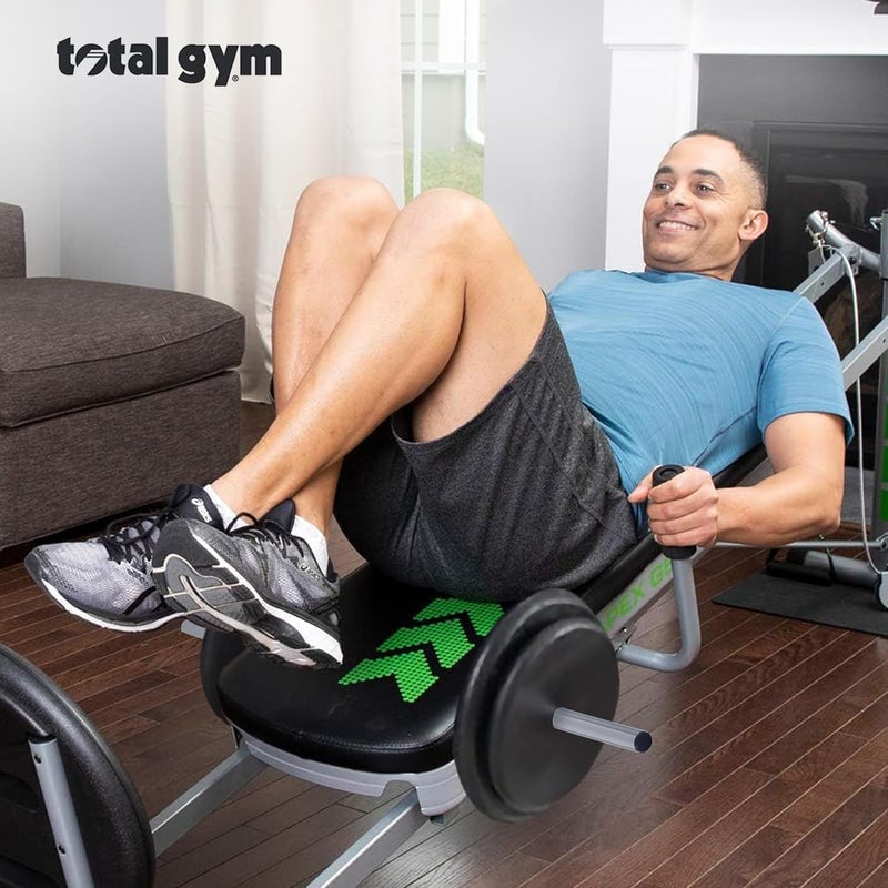 Total Gym بار بوزن 29، باربل أولمبي ثقيل للتمارين الرياضية للقوة واللياقة البدنية، للضغط على الصدر، الرفعة المميتة، القرفصاء، ورفع الأثقال، فضي - Image 4