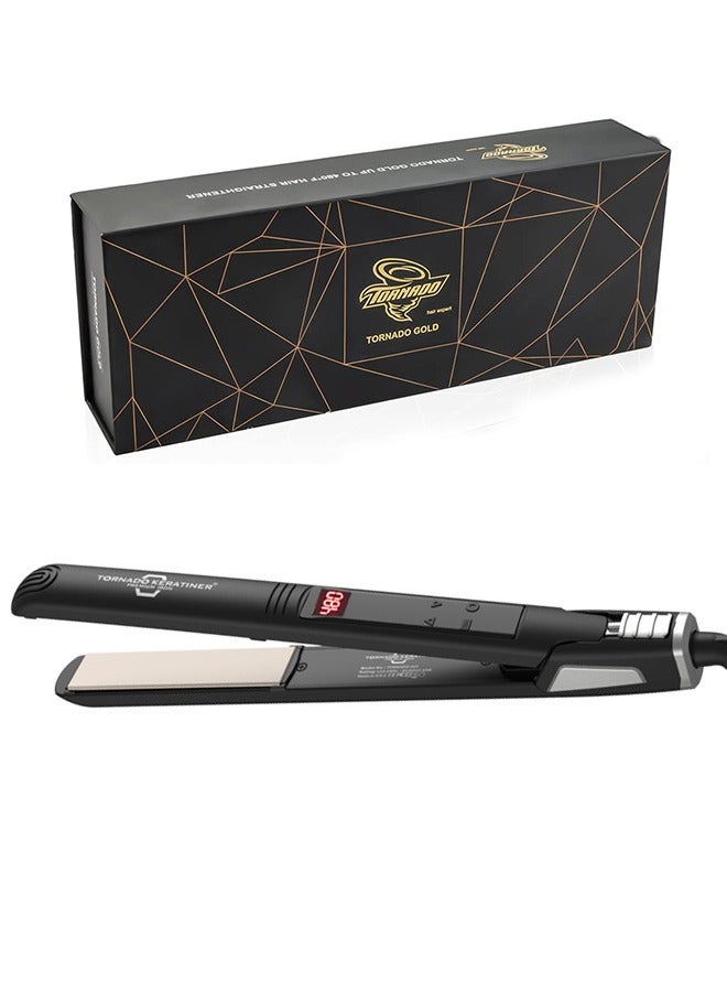TORNADO KERATINER Professional Hair Straightener | Original Nano Titanium Technology Straightens Dry, Frizzy Hair Curls | 250 Deg. C. (480'f) - 220 Volts - Image 2