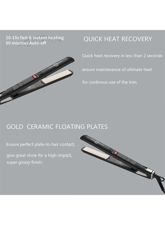 TORNADO KERATINER Professional Hair Straightener | Original Nano Titanium Technology Straightens Dry, Frizzy Hair Curls | 250 Deg. C. (480'f) - 220 Volts - Image 4