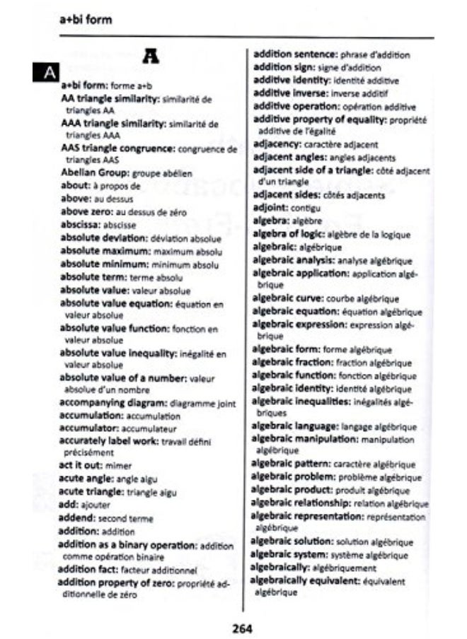 English-French & French-English Word-to-Word Dictionary: Maths, Science & Social Studies - Suitable for Exams  - Image 2