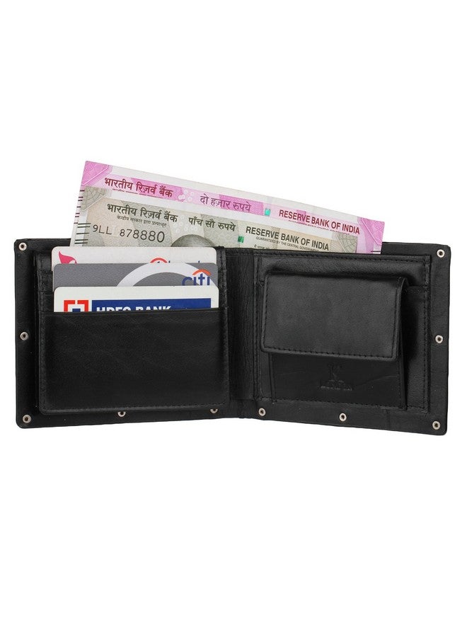 K London Birmingham Black Card Coin Pocket Men's Wallet (6001_Black) - Image 2