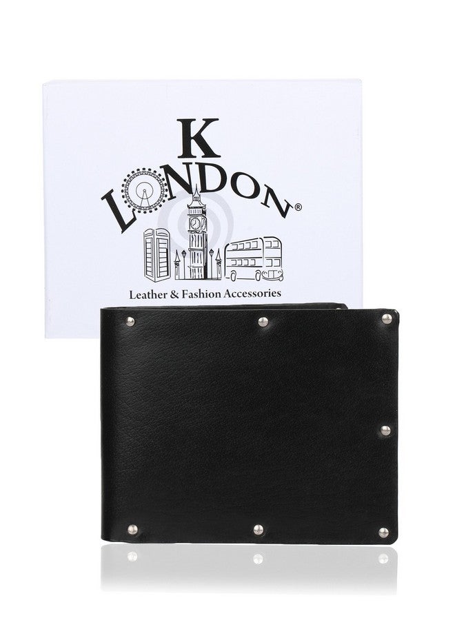 K London Birmingham Black Card Coin Pocket Men's Wallet (6001_Black) - Image 5