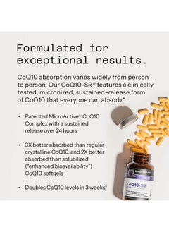 Powerful CoQ10 Supplement-Sustained Released MicroActive CoQ10 for Enhanced Absorption - 100mg of CoQ10 Per Capsule Supports Immune, Energy -60 Vegetable Capsules - pzsku/Z923BA313EE6EED3569D1Z/45/_/1735908068/2b84c466-7ddc-4995-8184-9116b63703ae