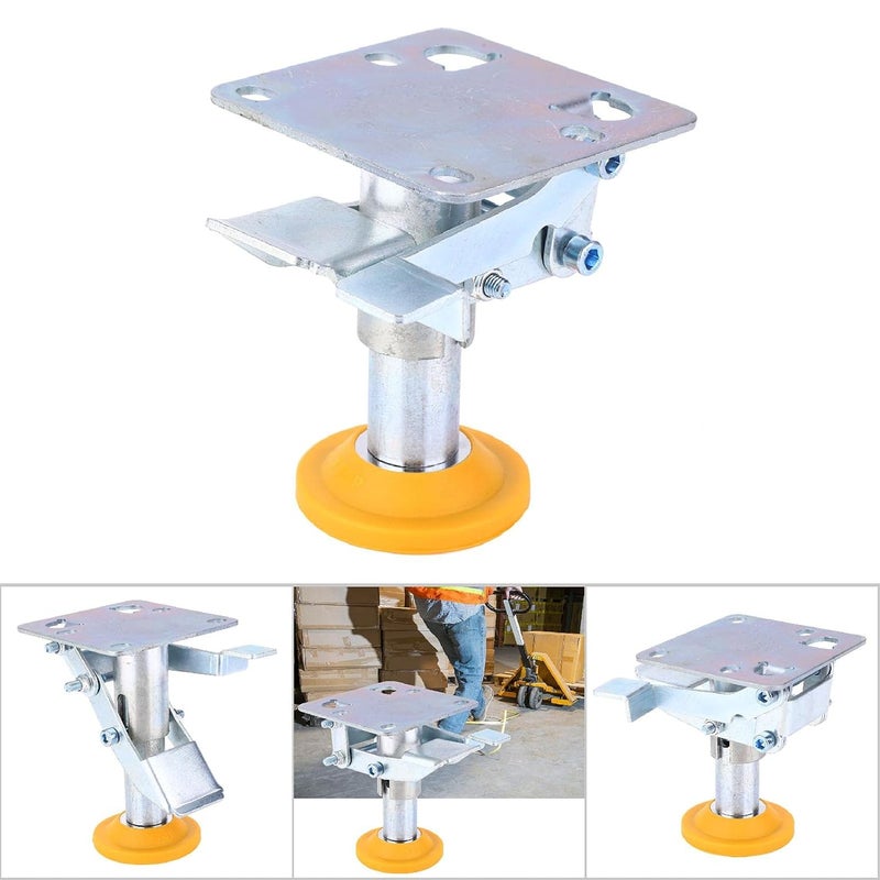 X 75 32 3 عربة ملقاة بأرضية مسبوكة مع فرامل قفل ووسادة من TPU، من الصلب المنغنيزي، سعة التحميل 100 كجم - Image 5