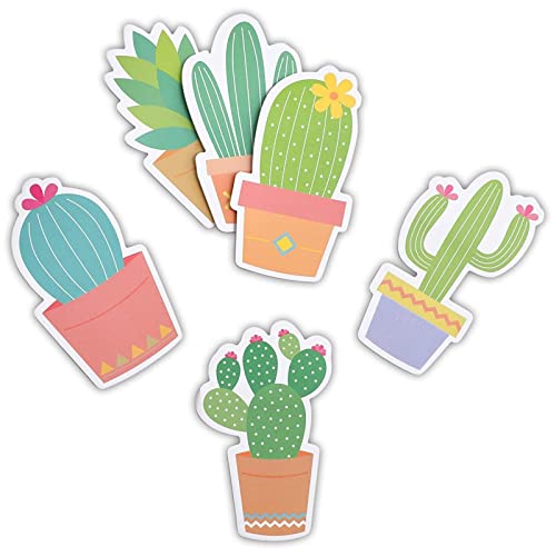 Paper Junkie Cactus Sticky Notes for Teacher Supplies, Cute Office Supplies & Cactus Desk Accessories - 2.75 x 4.5 in, Multicolor, 6-Pack - Image 5