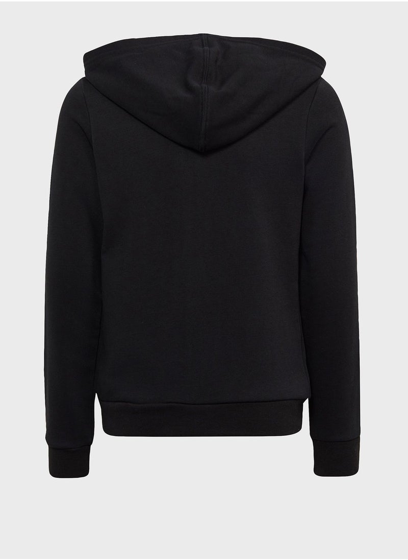 Adidas - Kids Essential Linear Logo Hoodie - Image 1