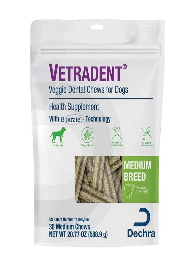 VETRADENT Veggie Dental Chews for Dogs - Medium - Image 1