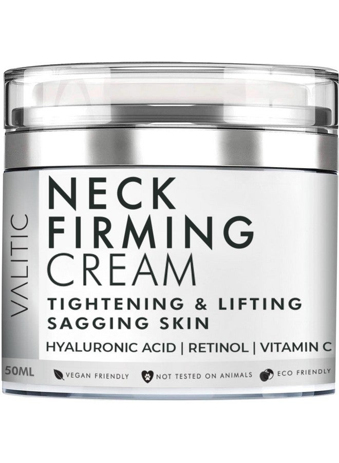 VALITIC Neck Cream for Tightening and Firming - Hyaluronic Acid, Retinol, and Vitamin C - Anti Aging Tightening & Lifting Sagging Skin Day and Night Cream - Image 1