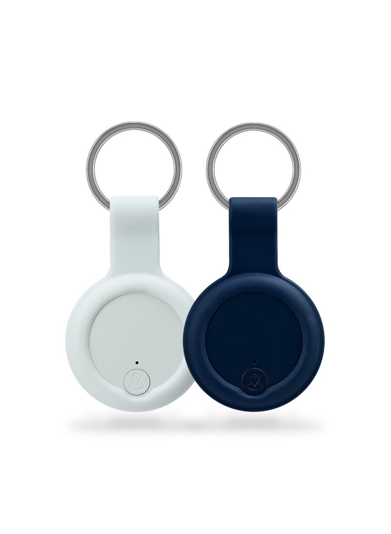 KASTWAVE 2 Pack Bluetooth Key Finder Locator, Mini Anti Lost Item Finder Tag Key Tracker Alarm For Pet, Key, Wallet, Luggage, Compatible With Ios And Android, Incl Silicone Protective Cases - Image 1