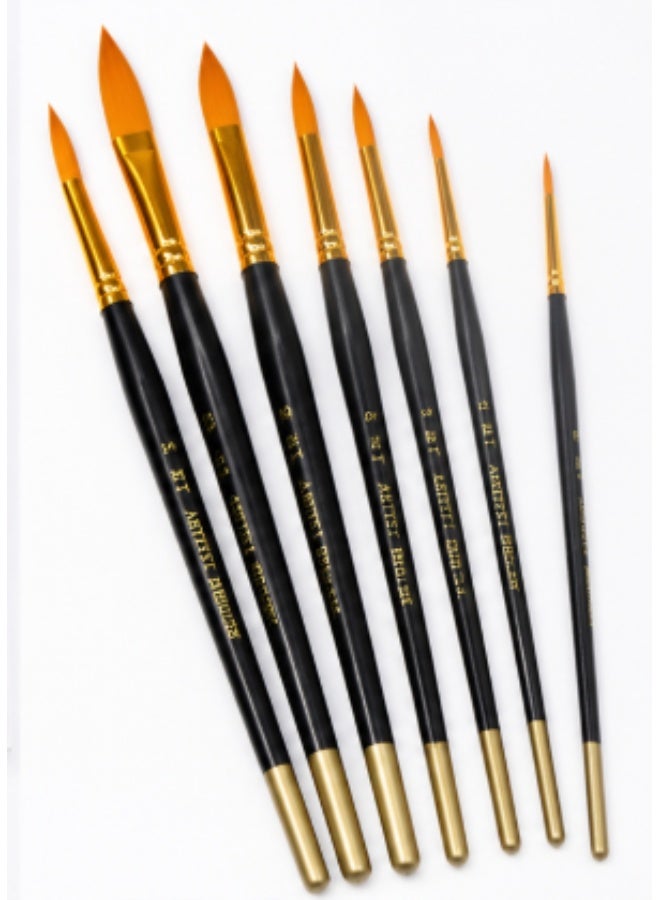 6-Piece Fine Detail Paint Brush Set for Acrylic, Watercolor, Oil Painting, Craft & DIY - Image 1