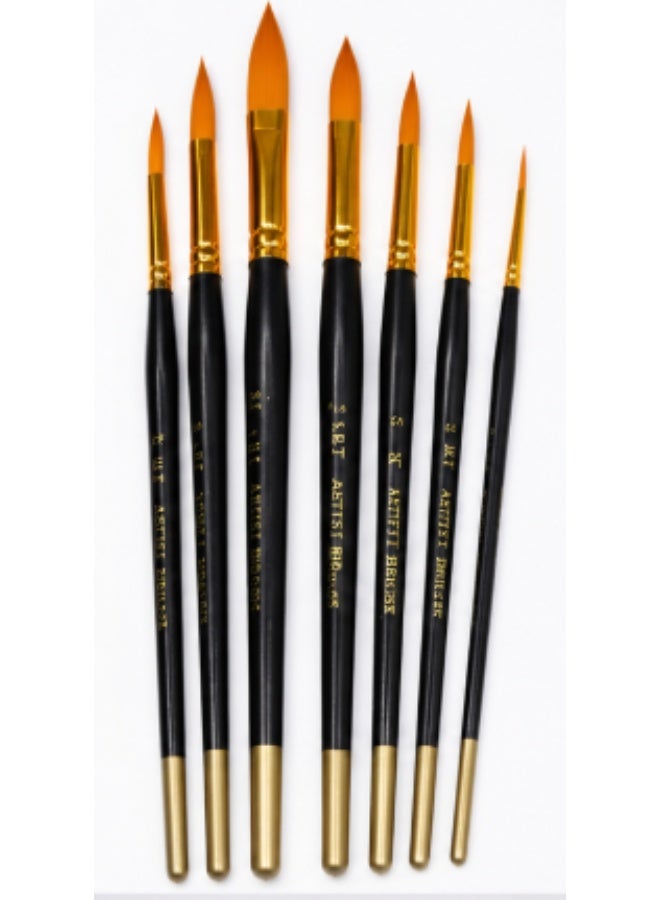 6-Piece Fine Detail Paint Brush Set for Acrylic, Watercolor, Oil Painting, Craft & DIY - Image 2