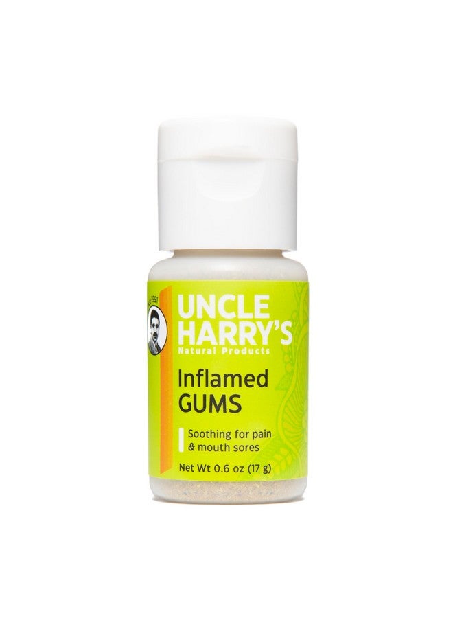 Uncle Harry's Uncle Harry's Inflamed Gums & Mouth Sores Tooth Powder | Powder Toothpaste for Gum Health & Sensitive Teeth | Tooth Pain & Mouth Sore Rinse Made with Pure Essential Oil (0.6 oz) - Image 1