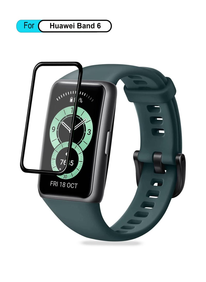 Generic For Huawei Band 6 Ceramic Explosion Proof 3D Curved Screen Protector Black  - Image 1