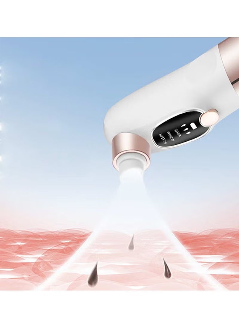 Blackhead Remover, Pore and Facial Vacuum Cleaner, USB Rechargeable Blue Light Cleaning Tools with 3 Modes and 6 Probes - Image 3