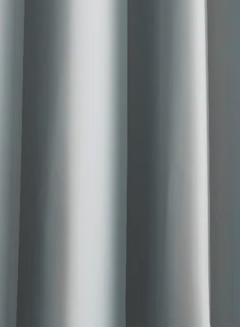 توشيونيكس طقم ستائر نوافذ من البوليستر، قطعتان، للمنزل وغرفة النوم وغرفة المعيشة T113565 | ستائر طويلة سادة للنوافذ | قماش حرير صناعي | 140×240 سم | أحمر - Image 5