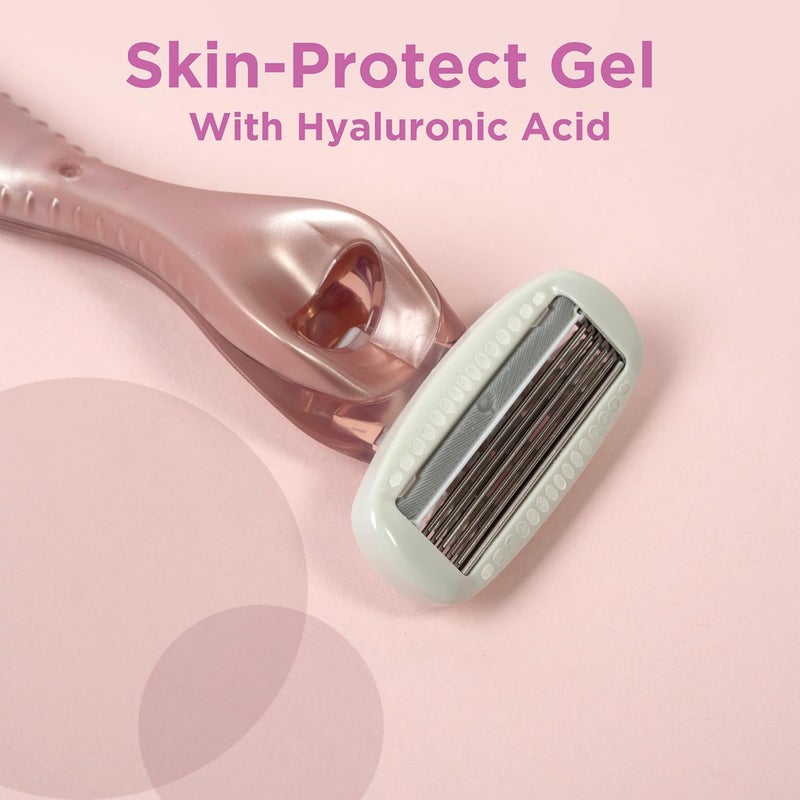 WILKINSON SWORD Intuition Complete For Women Skin Protect Gel with Smooth Glide Razor Handle 1 Razor Blade Refills - Image 3