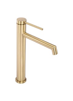Elegant and Modern Design Stainless Steel Basin Mixer Brushed Gold 30.5 x 10.4 x 26 cm JS-B310-1BG