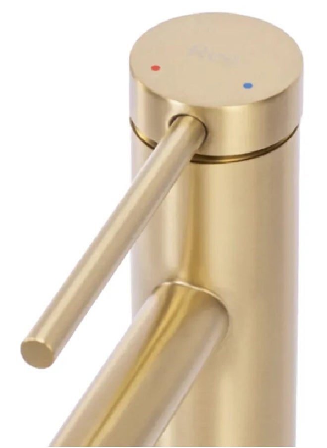 Aqua Drop - Elegant and Modern Design Stainless Steel Basin Mixer Brushed Gold 30.5 x 10.4 x 26 cm JS-B310-1BG - Image 1