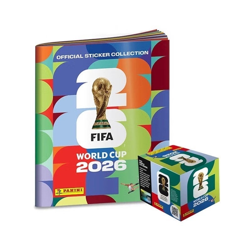 Panini 2026 FIFA World Cup Sticker Pack u0026 Album Set — Official Collectible Stickers (25Packs + Album) - Image 1