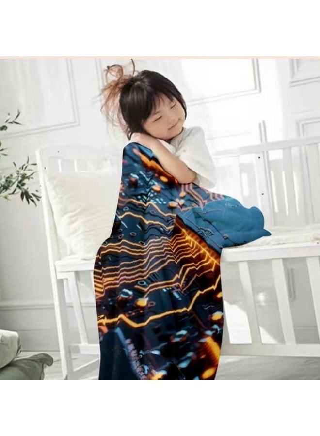 general Children's or student cartoon flannel thin blanket (warm and comfortable, suitable for sleep, games) 100cm*150cm - 1007 - Image 4