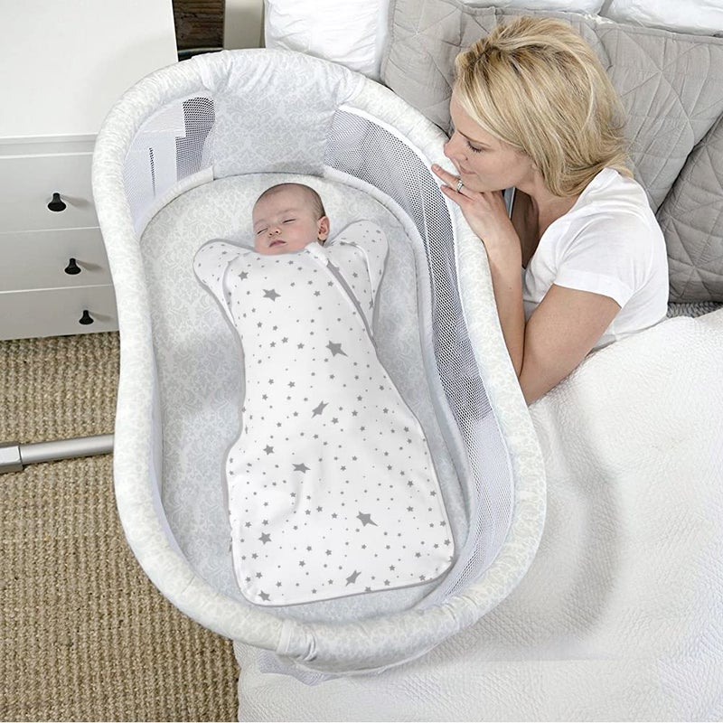 Knirose 3Way Wearable Swaddle Blankets Sleep Sacks with Arms Up Hands Up Sleeping Sack Easy Diaper Changing Sleeping Bag for Baby Boy Girl Newborns Transitions to ArmsFree Calms Startle Reflex - Image 2