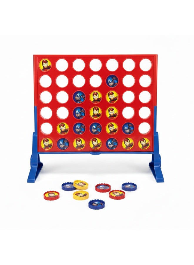 لعبة توصيل أربعة للأطفال، لعبة لوحية كلاسيكية، لعبة استراتيجية لأربعة صفوف متتالية، لعبة شبكية عائلية ممتعة للعب في الأماكن المغلقة والمفتوحة، مناسبة للاعبين، هدية مثالية للأطفال من عمر 6 سنوات فما فوق. - Image 1