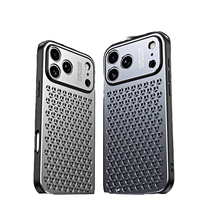 Metal Protective Case for iPhone 16 / 16 Plus / 16 Pro / 16 Pro Max with Shockproof and Drop Protection plus Shockproof plus Full Coverage plus Heat Dissipation in Titanium Grey - Image 2