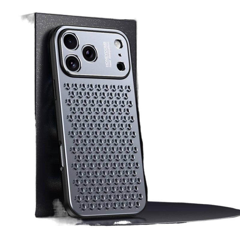 Metal Protective Case for iPhone 16 / 16 Plus / 16 Pro / 16 Pro Max with Shockproof and Drop Protection plus Shockproof plus Full Coverage plus Heat Dissipation in Titanium Grey - Image 1
