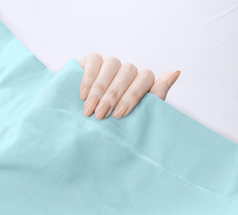 Utopia Bedding Flat Sheets - Pack of 6 - Soft Brushed Microfiber Fabric - Shrinkage & Fade Resistant Top Sheets - Easy Care (Twin  Spa Blue) - Image 4