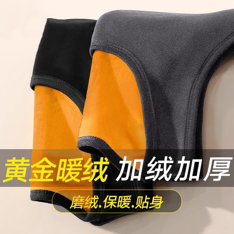 Sale Gold Velvet Vest With Fleece, Thickened Slim-Fit Base Layer Shirt, Men'S And Women'S Thermal Underwear With Fleece Vest, Versatile - Image 4