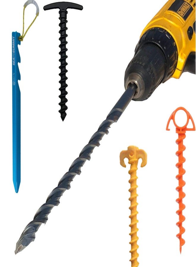 Keyfit Tools AnchorBit Pilot Hole Driver for Screw in Tent Stakes & Ground Anchors Rebar Steel J Hook Designed for Tough Soils Hardpan Rocky Ground Even Frozen Ground & Solid Ice is No Problem - Image 1