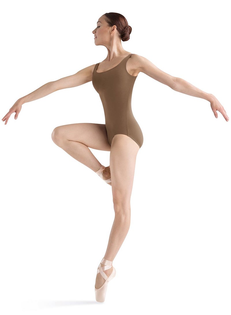 Bloch Dance Womens Faire Microlux Tank Leotard Almond Small