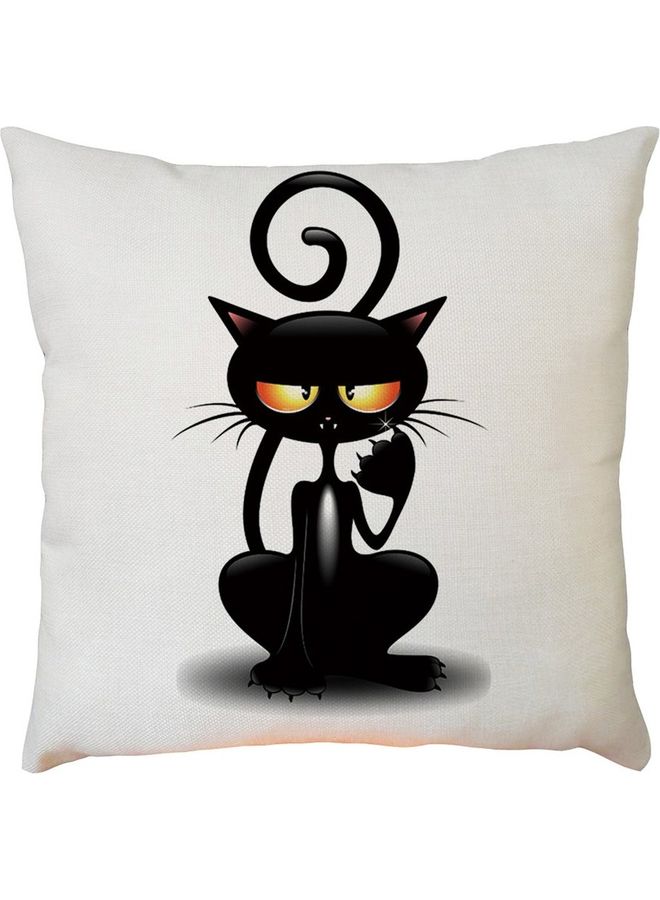 Decorative Pillow Case Cover White/Black