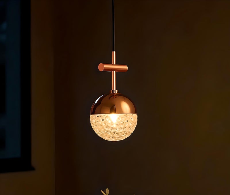 FILLISKA® Luxurious Hanging/Pendant Light. Warmwhite Light (Acrylic Crystal RoseGold-351) - Image 1