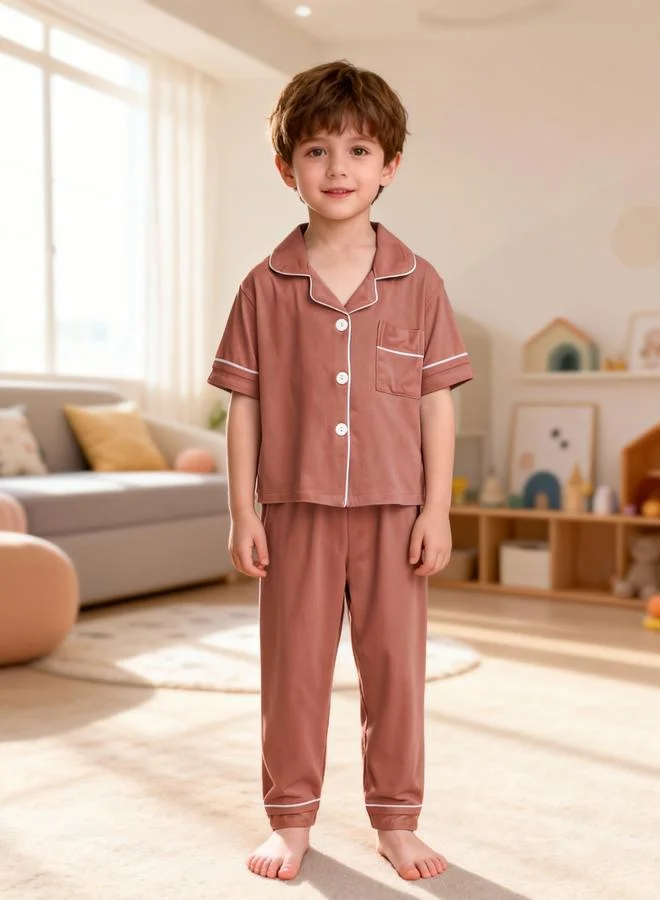 تايك تو مجموعة من بيجاما وقميص بأكمام قصيرة
