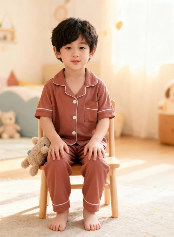 تايك تو مجموعة من بيجاما وقميص بأكمام قصيرة